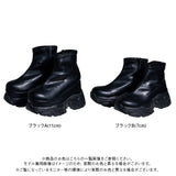 厚底Y2Kハイカットスニーカーブーツ【ストレッチ】【美脚】【大きいサイズ有】