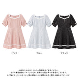 ハートネックお嬢様ワンピース
