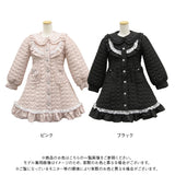 ハートキルティングレースフリルダウンAラインコート