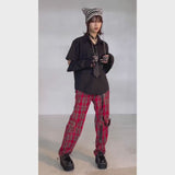 2Wayスリーブネクタイ付オーバーブラウス