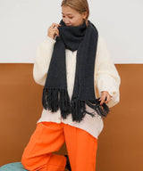 ニットロングマフラー