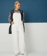 フェイクレザーミドル丈ベスト