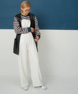 フェイクレザーミドル丈ベスト