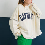 カレッジロゴ裏起毛ビッグスウェット