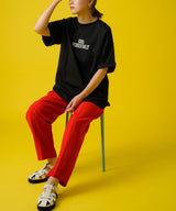 フットボールプリントロゴTシャツ