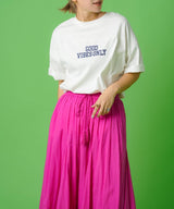 フットボールプリントロゴTシャツ