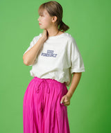 フットボールプリントロゴTシャツ
