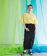 【メール便】前後2way袖タック半袖シャツ