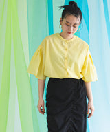 【メール便】前後2way袖タック半袖シャツ