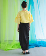 【メール便】前後2way袖タック半袖シャツ