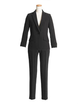 【新春セール】洗えるストレッチアンクル丈パンツスーツ2点セット