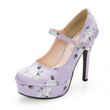 13cmヒール美脚メイクストラップパンプス【大きいサイズ有】