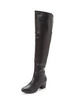 【新春セール】5cmローヒール楽チン美脚ニーハイブーツ【大きいサイズ有】