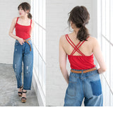 【メール便】バッククロスキャミソール【バッククロス】【キャミ】【インナー】