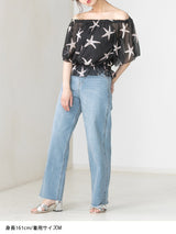 【メール便】シフォンオフショルブラウジングトップス【S?3L】【大きいサイズ】【小さいサイズ】【シフォン】【オフショル】【トップス】