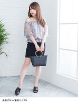 【メール便】シフォンオフショルブラウジングトップス【S?3L】【大きいサイズ】【小さいサイズ】【シフォン】【オフショル】【トップス】