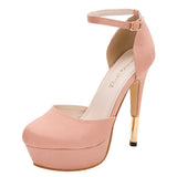 13cmポイントヒールアンクルストラップセパレートパンプス 【22.0?24.5cm】 【小さいサイズ】【2017SS】【レディース】【通販】【ラウンドトゥ】【美脚】【セクシー】