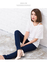 【メール便】4typeデザインTシャツ【サイド開き】【背中クロス】【背中見せ】【ネックデザイン】【Vネック】【クルーネック】【ゆるテロ】【半袖】