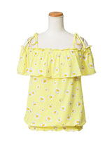 【メール便】肩紐取り外しOK♪オフショル&ベア6wayフリルトップス