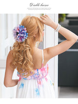 花柄グラデーションorカラーミックスローズヘアクリップ