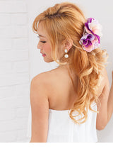 花柄グラデーションorカラーミックスローズヘアクリップ