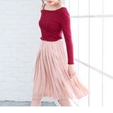 【メール便】ワンショルリブ長袖Tシャツ【ロンT】