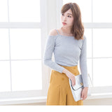 【メール便】ワンショルリブ長袖Tシャツ【ロンT】