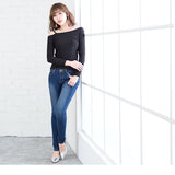 【メール便】ワンショルリブ長袖Tシャツ【ロンT】