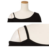 【メール便】ワンショルリブ長袖Tシャツ【ロンT】