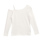 【メール便】ワンショルリブ長袖Tシャツ【ロンT】