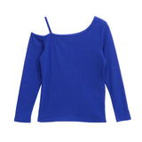 【メール便】ワンショルリブ長袖Tシャツ【ロンT】