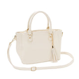 タッセルチャーム付き2WAYトートショルダーバッグ