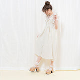 スカラップベルトコルクヒールサンダル