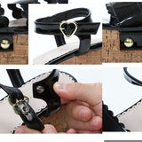 スカラップベルトコルクヒールサンダル