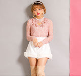 【メール便】裾ファーショートパンツ【M~LL】