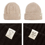 【メール便】リブ編み2wayニット帽子