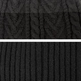 【メール便】リブ編み2wayニット帽子