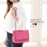 チェーンディテイルショルダーバッグ