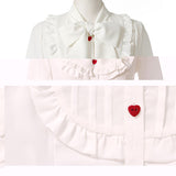 【メール便】ボウタイリボンフリルブラウス