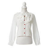 【メール便】ボウタイリボンフリルブラウス