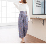 【メール便】ウエストタックハイウエストワイドパンツ