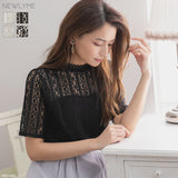 【メール便】レースプチハイ半袖トップス
