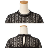 【メール便】レースプチハイ半袖トップス