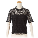 【メール便】レースプチハイ半袖トップス