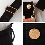 デニムショートパンツサロペット【オールインワン】【M~LL】