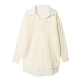 シャツレイヤードダーリンニットワンピース【S~L】