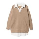 シャツレイヤードダーリンニットワンピース【S~L】