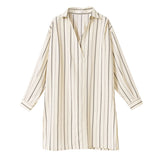 オーバーサイズスキッパーシャツチュニックワンピース