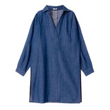 オーバーサイズスキッパーシャツチュニックワンピース