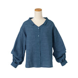 ツイストスリーブオーバーサイズスキッパーシャツ